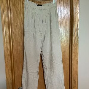 Linen Trousers - Size M Long